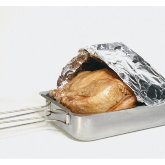 Cook's Essentials Stainless Steel Stovetop Smoker (Roaster, Steamer, Poacher) - Picture 4 of 14